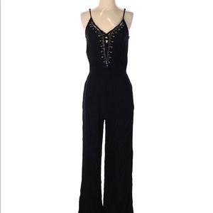 2FOR$30 American Eagle Black Beaded Jumpsuit